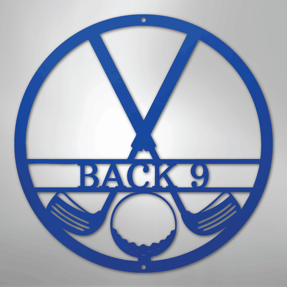 Golf Club Monogram - Steel Sign