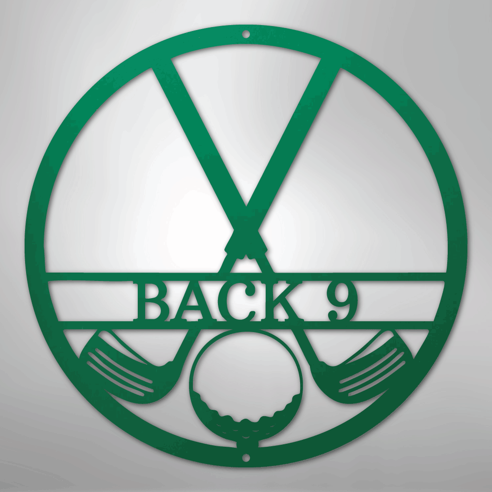 Golf Club Monogram - Steel Sign