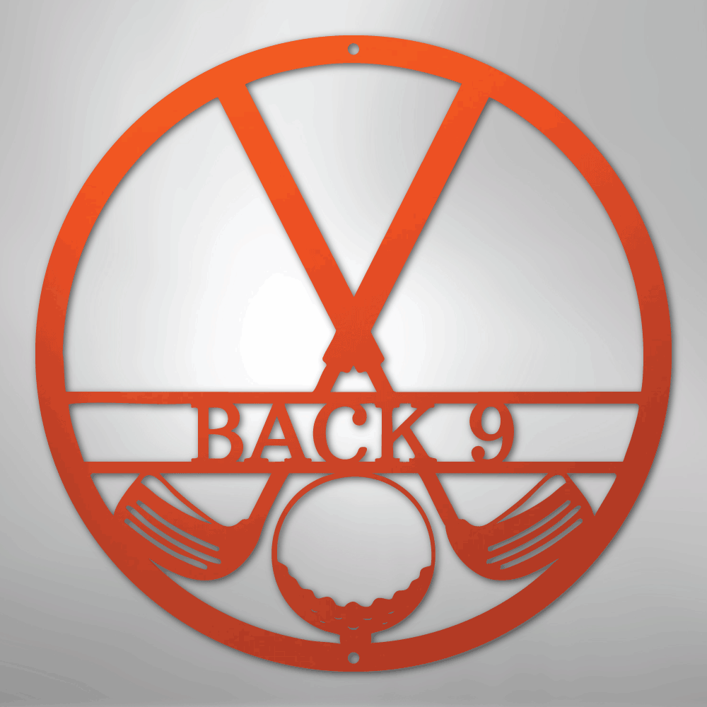 Golf Club Monogram - Steel Sign