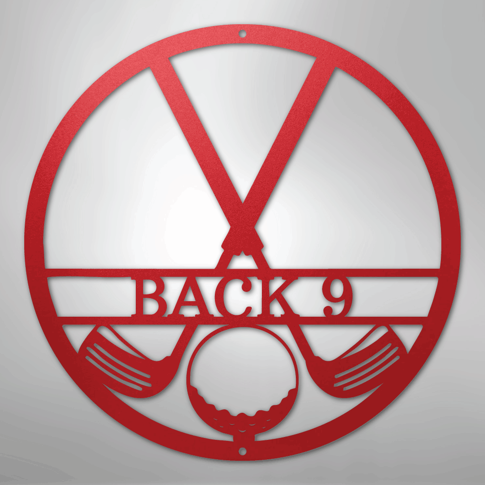 Golf Club Monogram - Steel Sign