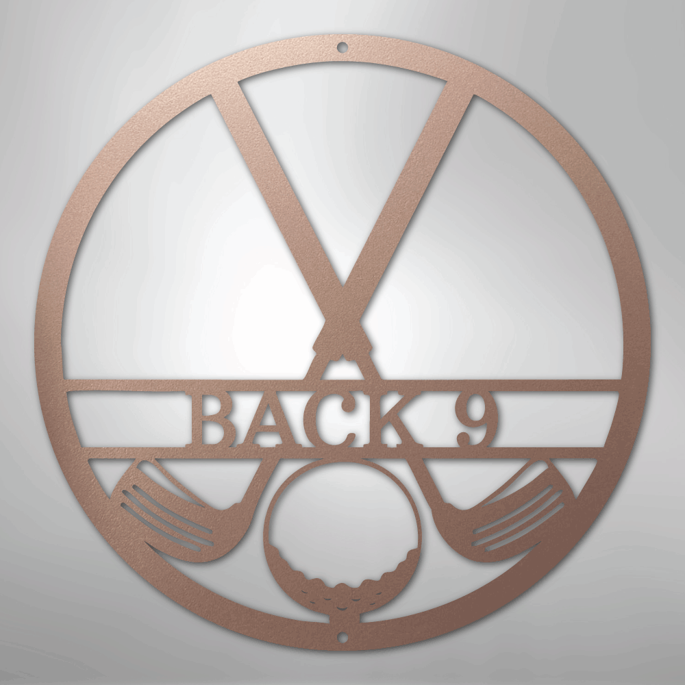 Golf Club Monogram - Steel Sign