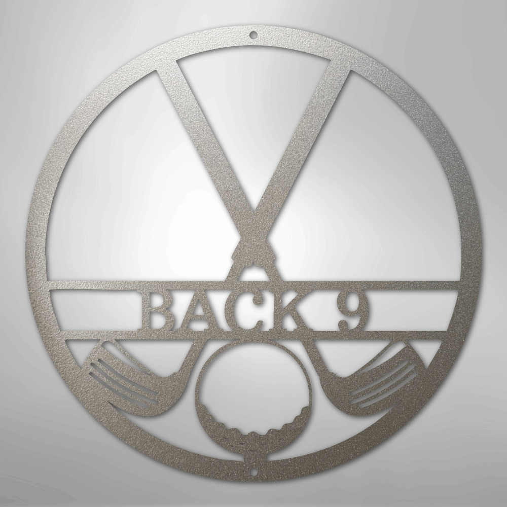 Golf Club Monogram - Steel Sign