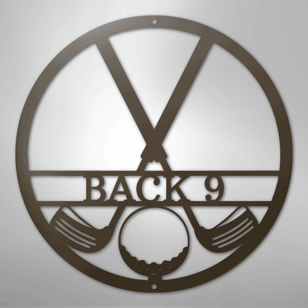 Golf Club Monogram - Steel Sign