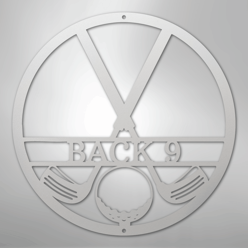 Golf Club Monogram - Steel Sign