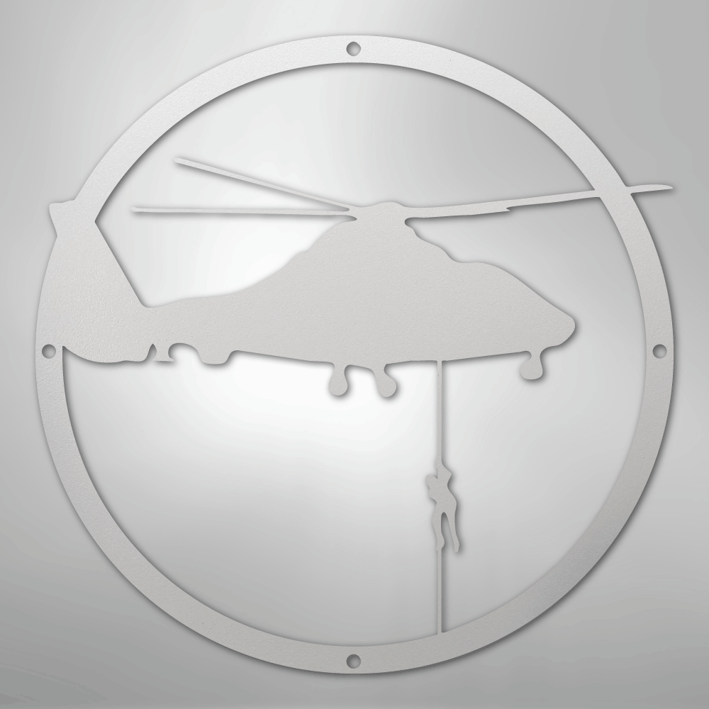 Helicopter Drop - Steel Sign