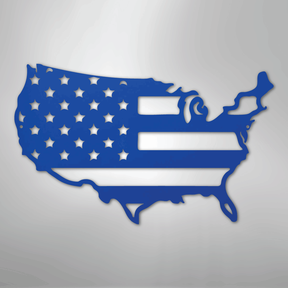 USA Flag - Steel Sign