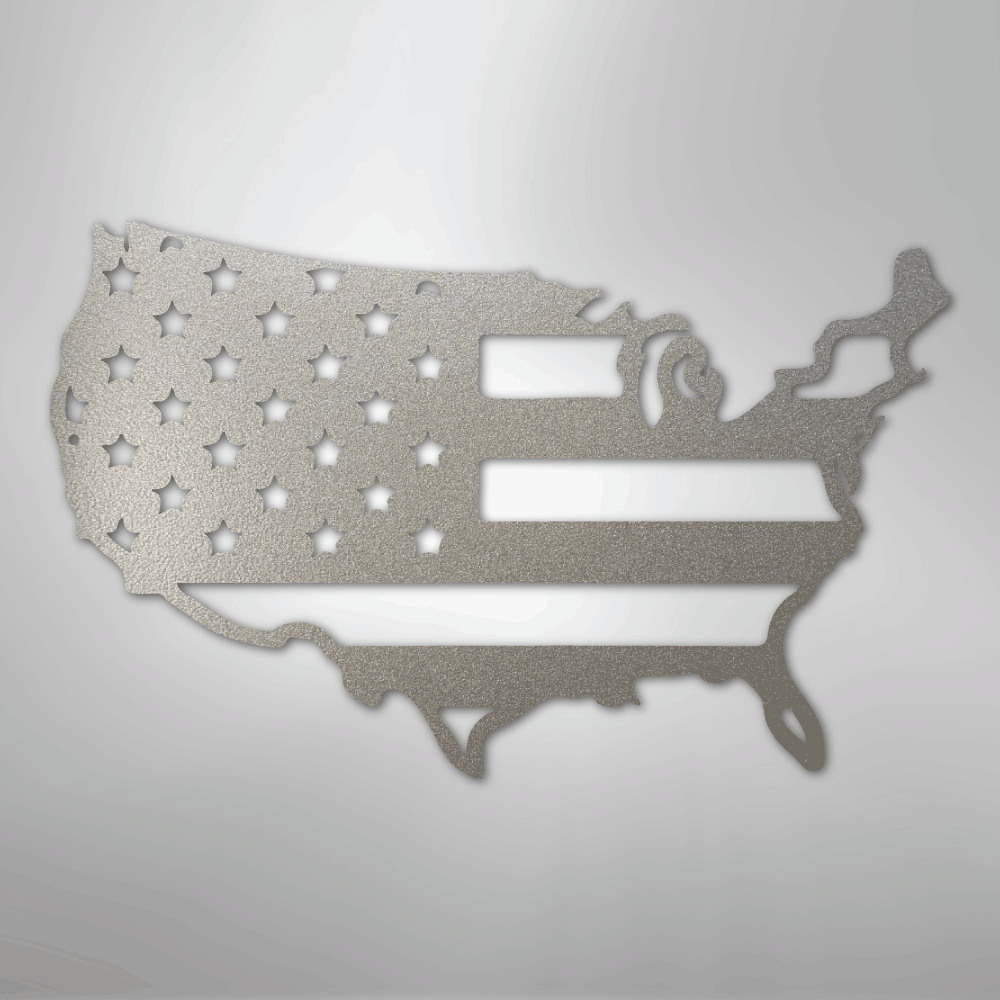 USA Flag - Steel Sign