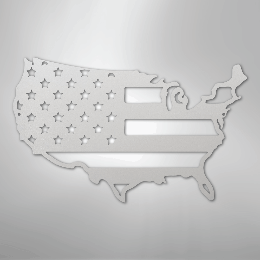 USA Flag - Steel Sign