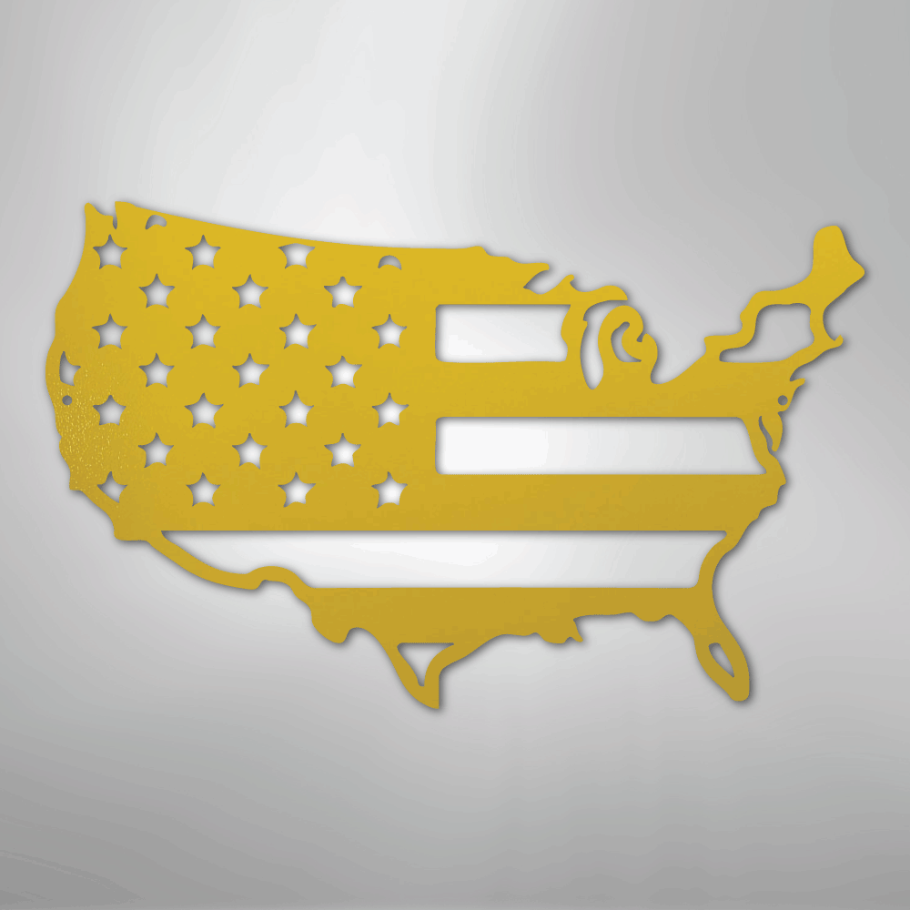 USA Flag - Steel Sign