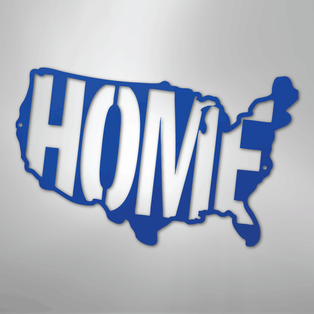 USA Home - Steel Sign