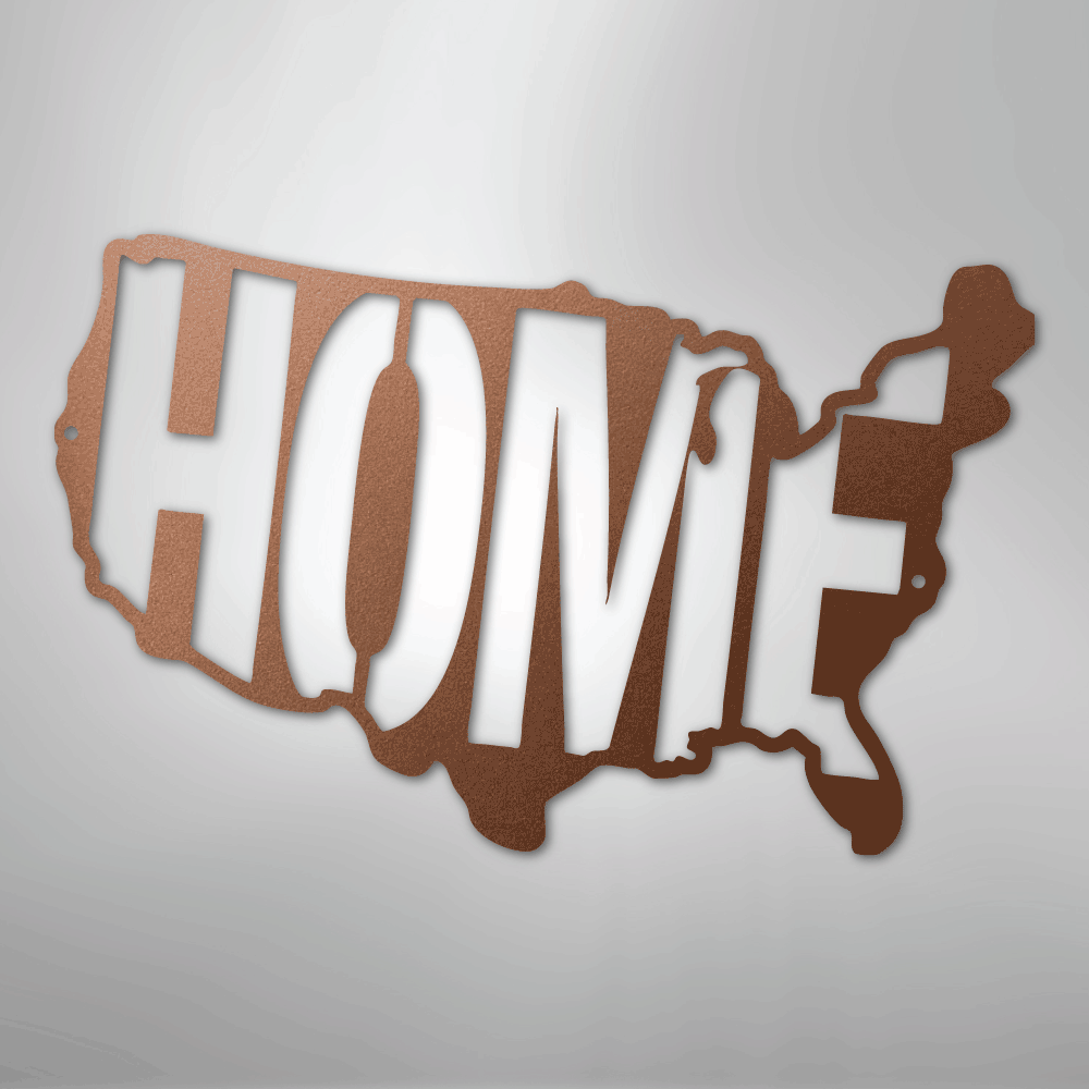 USA Home - Steel Sign