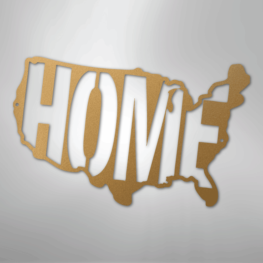 USA Home - Steel Sign