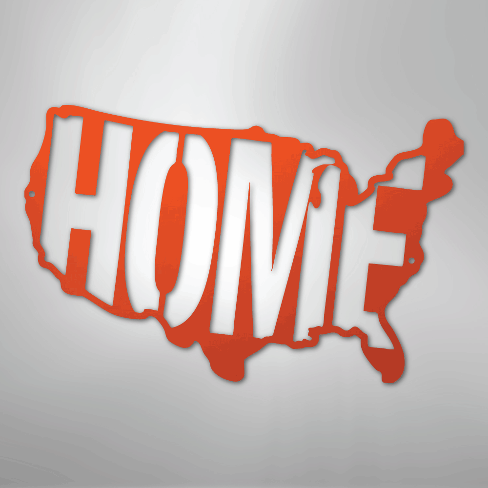 USA Home - Steel Sign