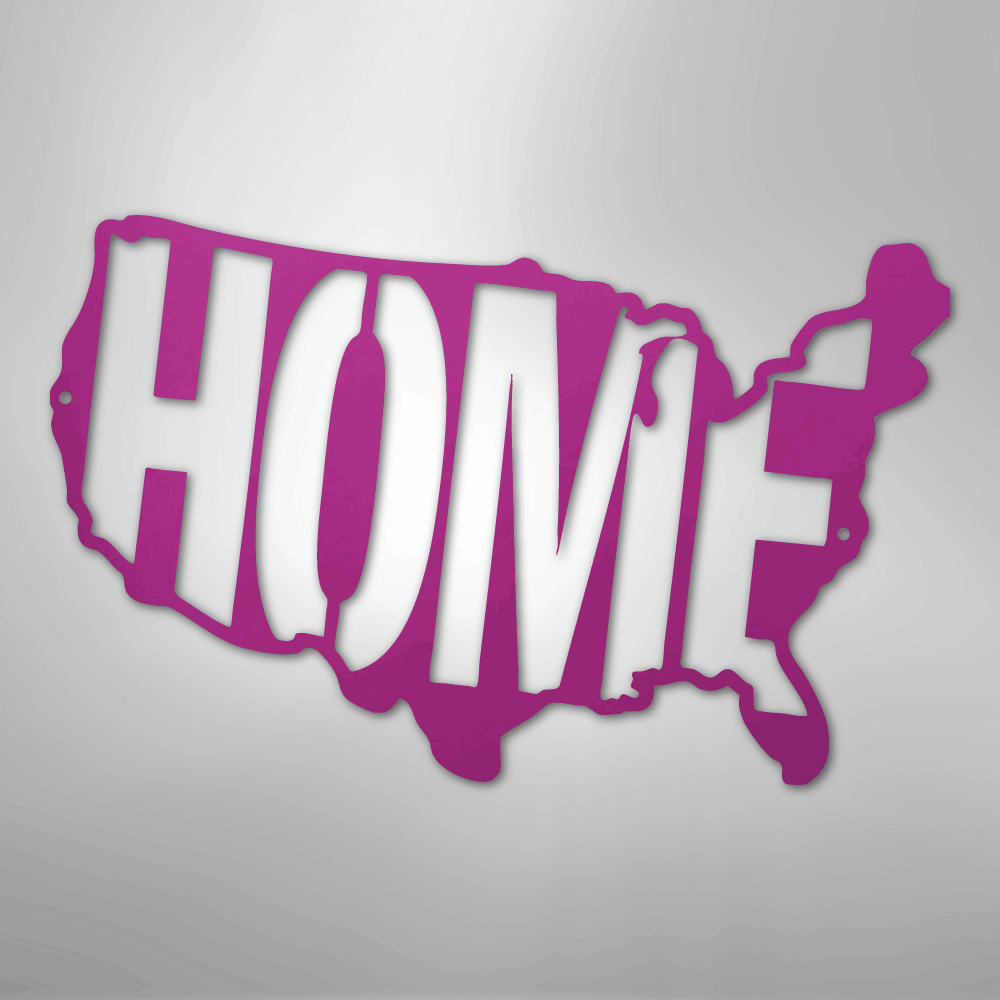 USA Home - Steel Sign