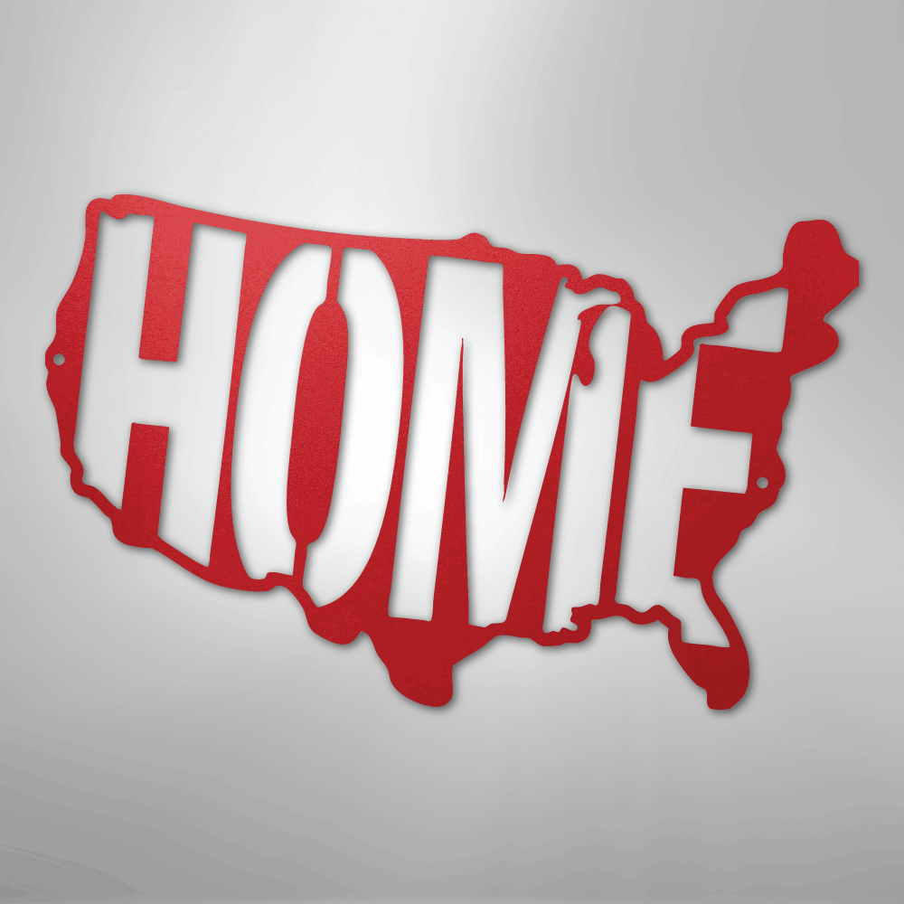 USA Home - Steel Sign