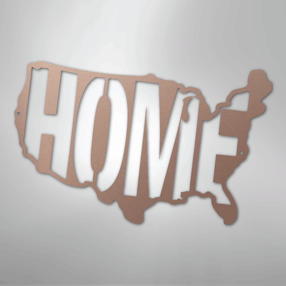 USA Home - Steel Sign