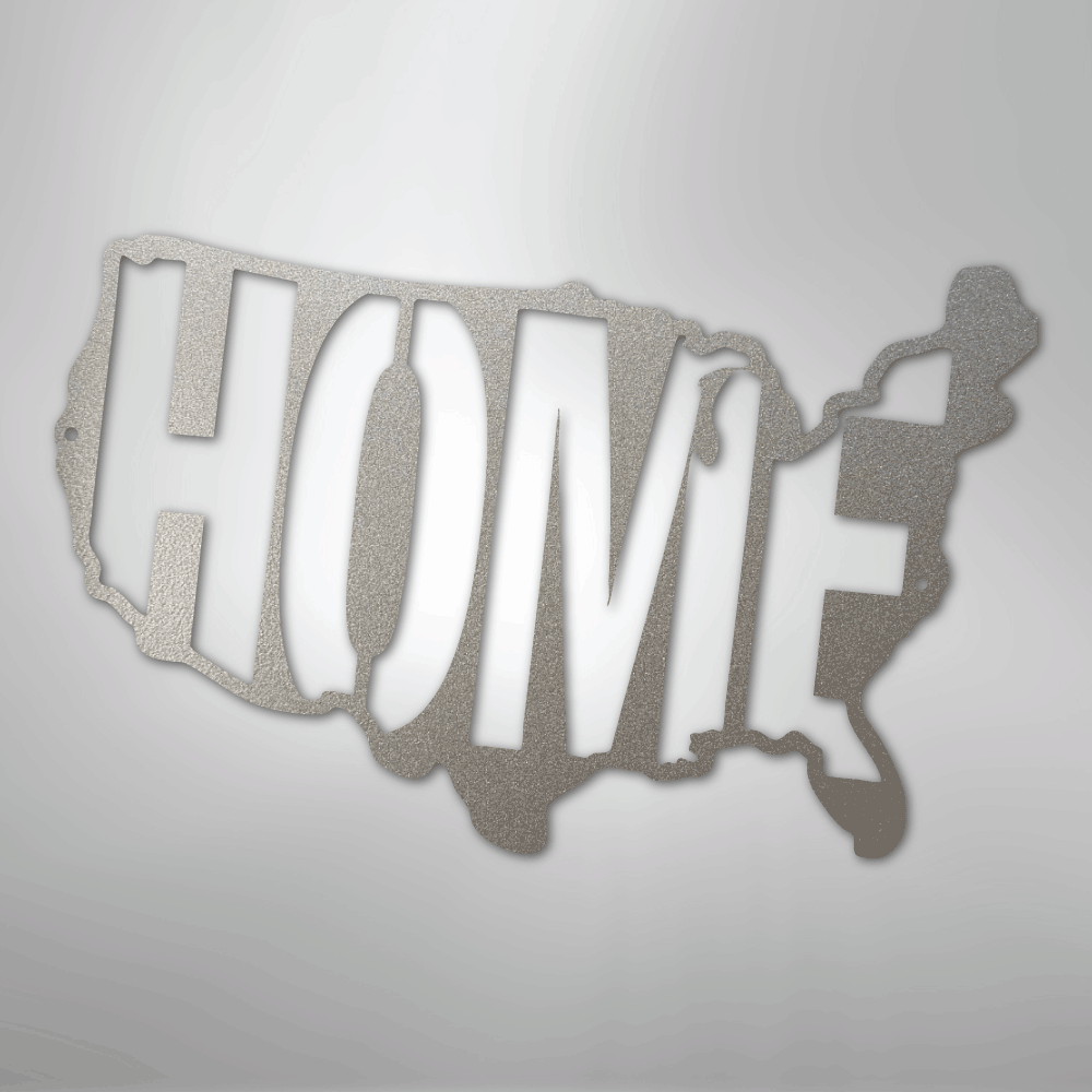 USA Home - Steel Sign