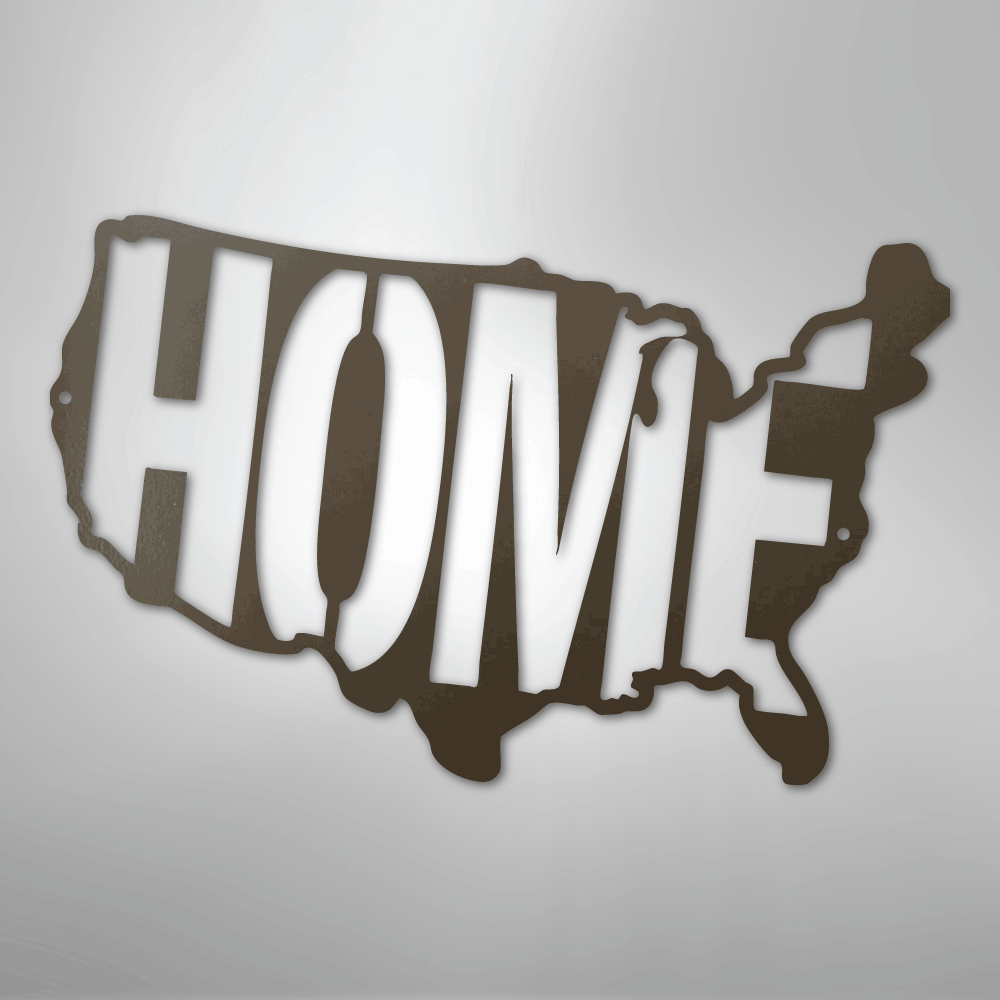 USA Home - Steel Sign