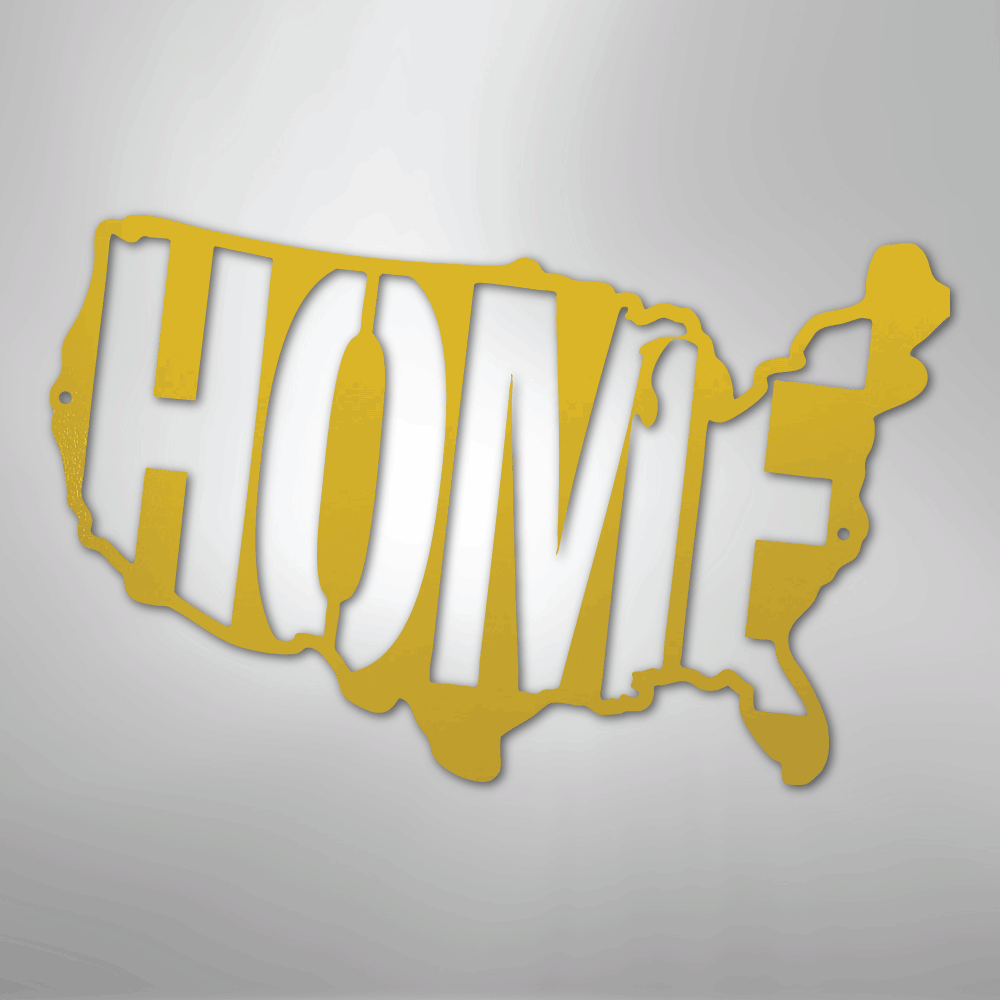 USA Home - Steel Sign