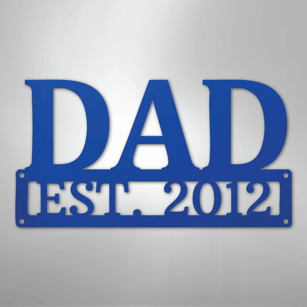 Dad Monogram - Steel Sign