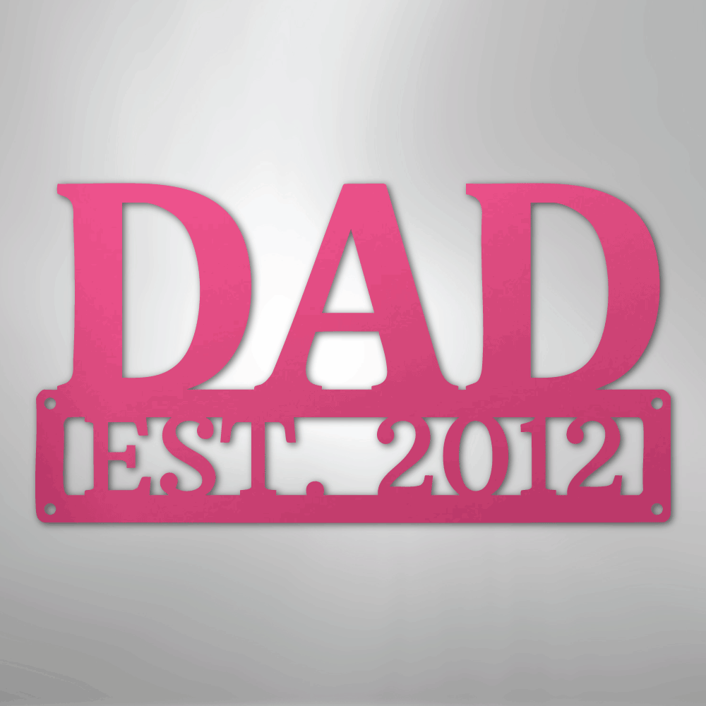 Dad Monogram - Steel Sign