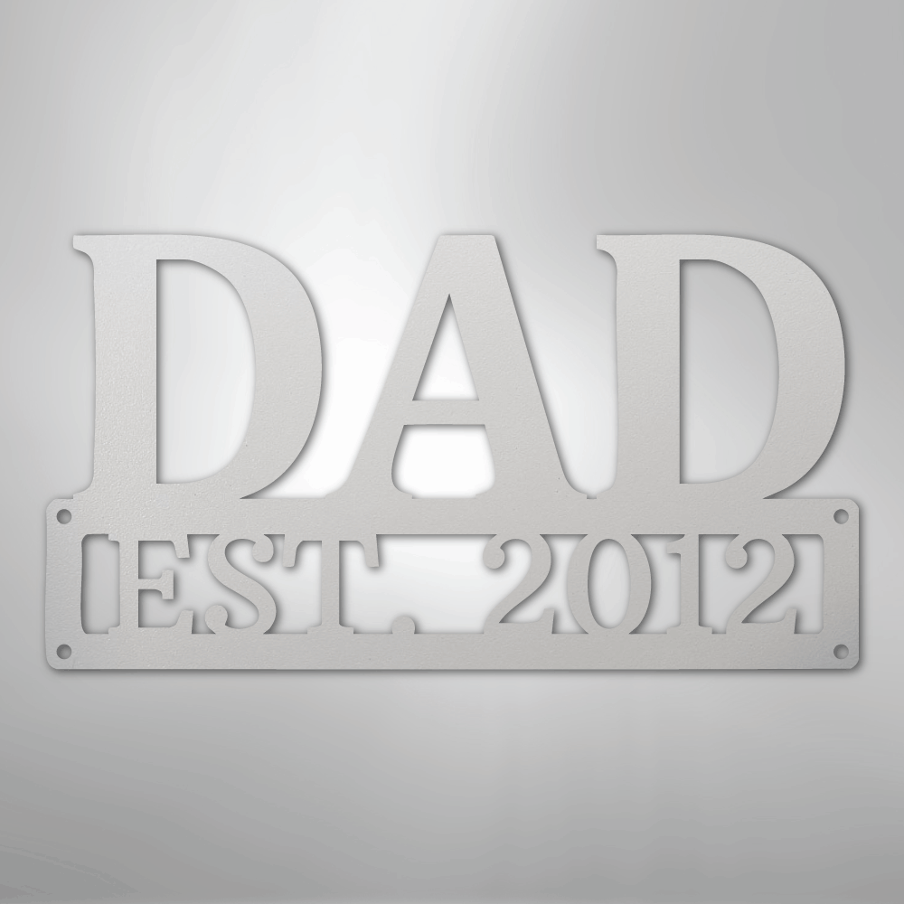 Dad Monogram - Steel Sign