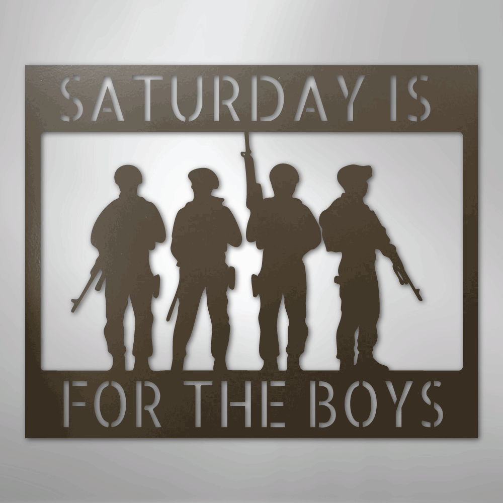 Soldier Monogram - Steel Sign
