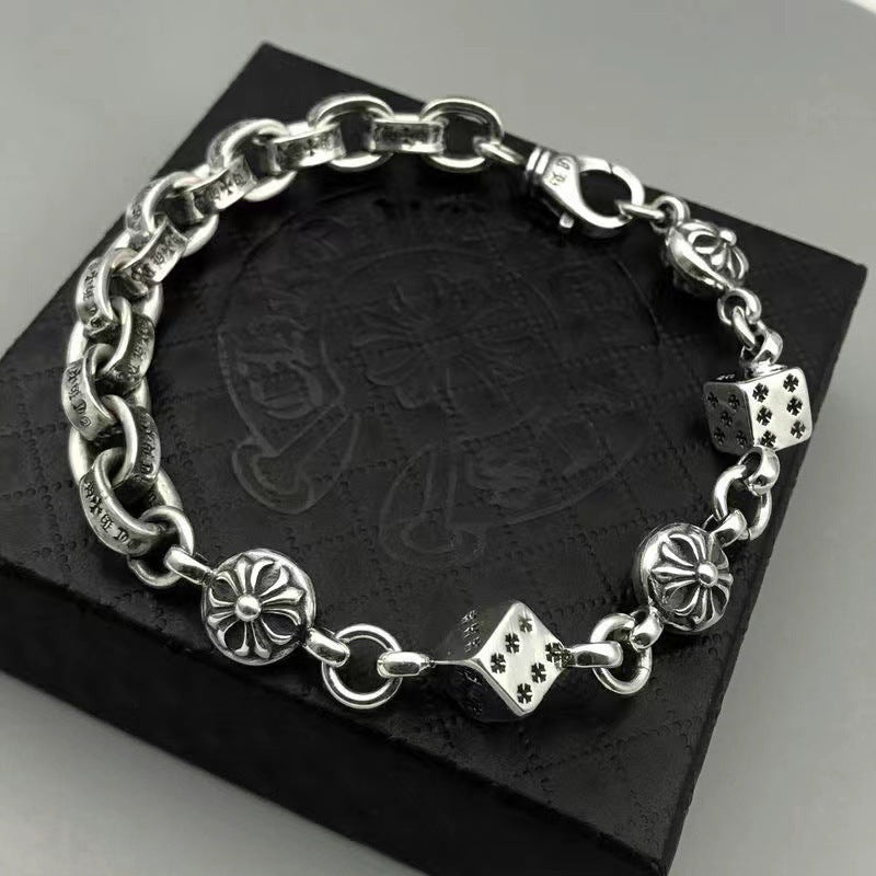 Retro domineering bracelet hip-hop personality men's cross bracelet