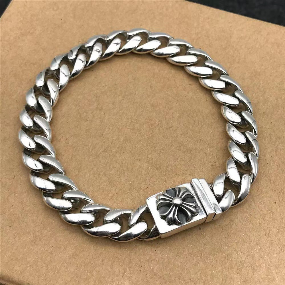 Retro domineering bracelet hip-hop personality men's cross bracelet