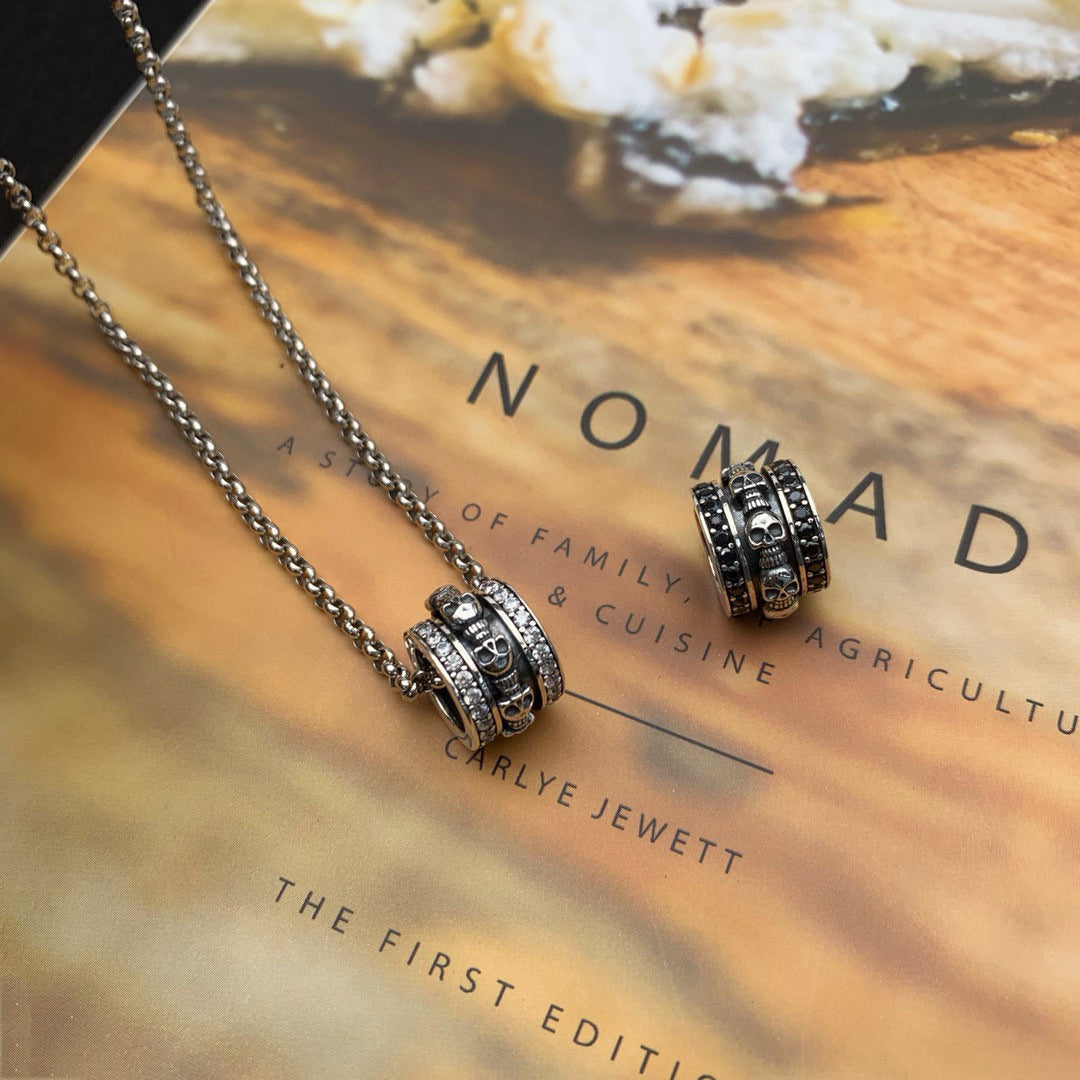 hip-hop punk skull couple dark series ring