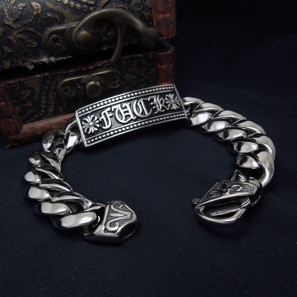 Retro domineering bracelet hip-hop personality men's cross bracelet