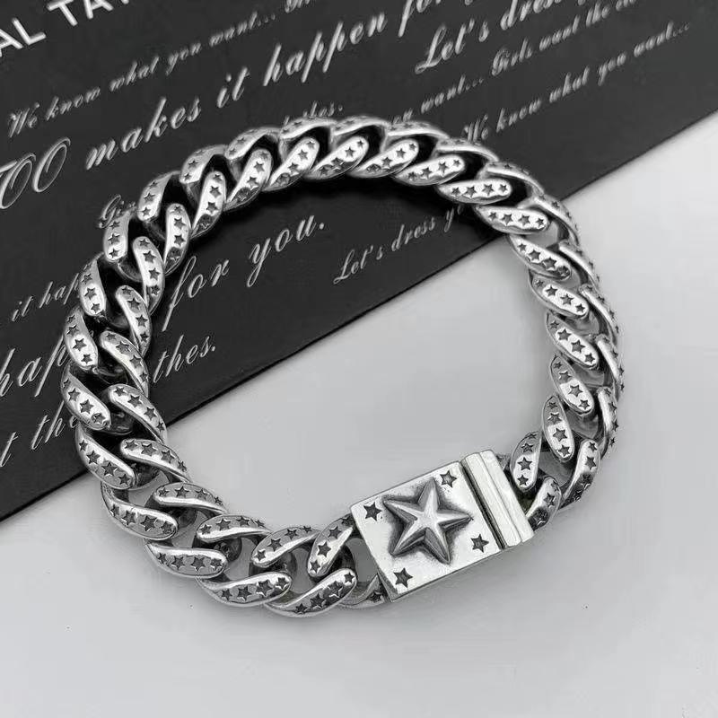 Retro domineering bracelet hip-hop personality men's cross bracelet