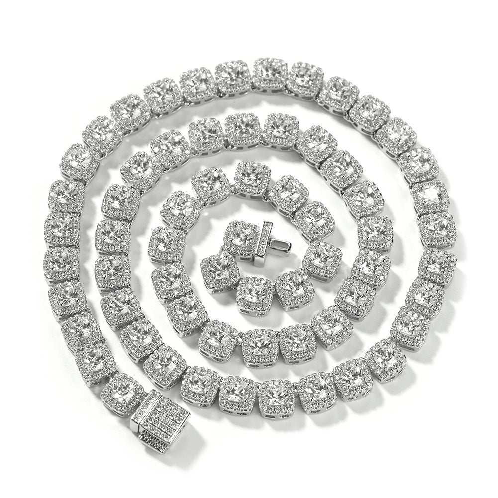 mens gold Gold Plated Rock Candy Chain necklace