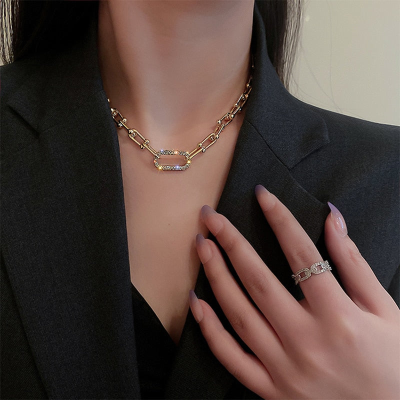 Metal Love Heart Cupid Pendants Female Clavicle Chain Light Luxury Niche Design Necklace
