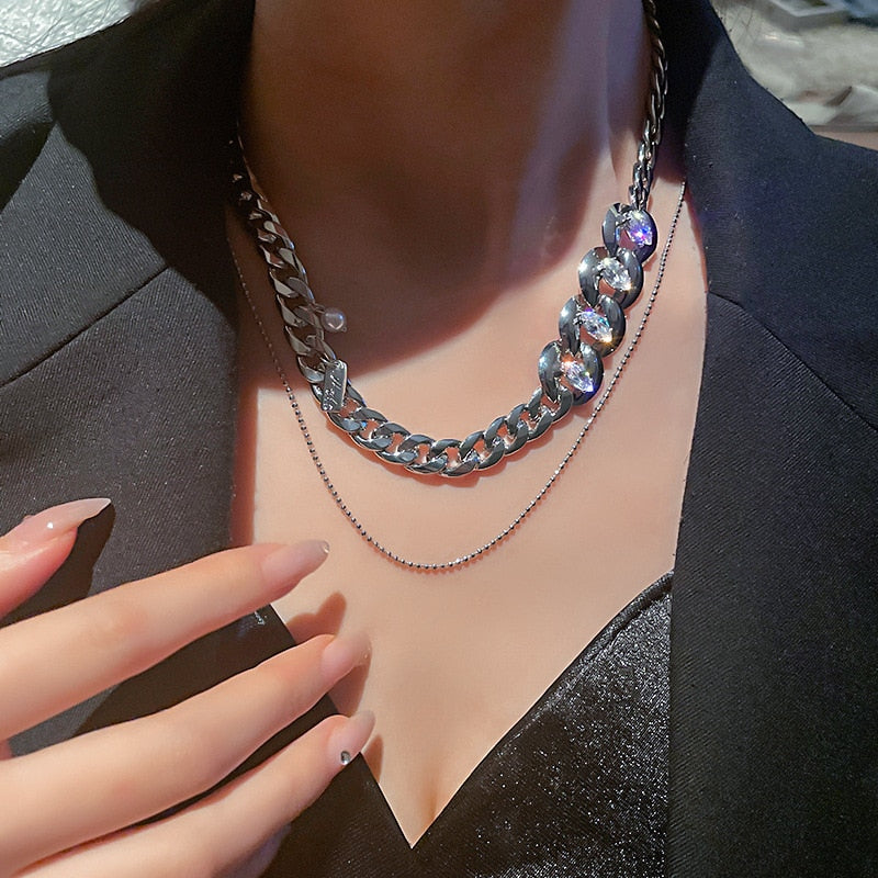 Metal Love Heart Cupid Pendants Female Clavicle Chain Light Luxury Niche Design Necklace