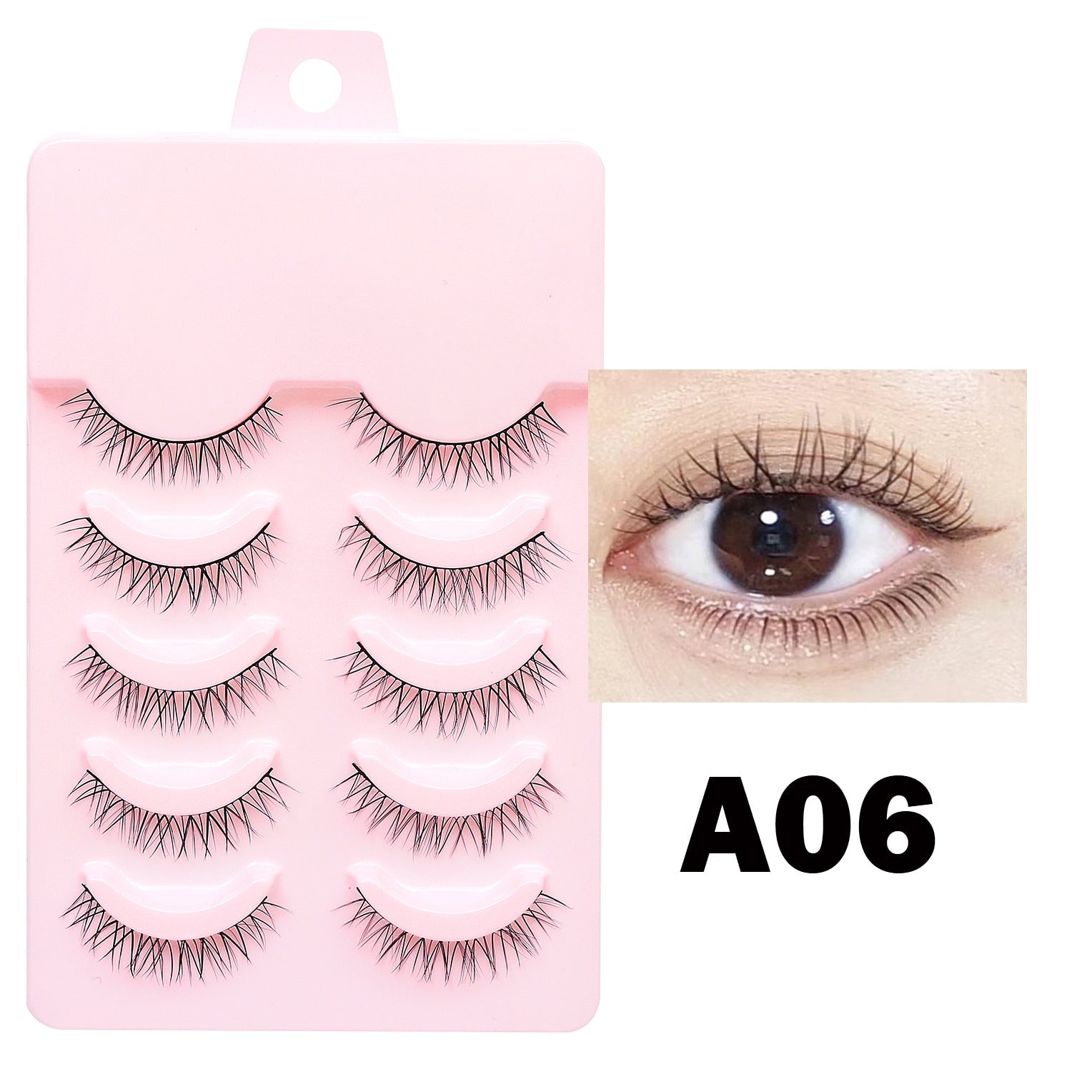 Manga Lashes Soft Natural Eyelashes Thick False Eyelashes