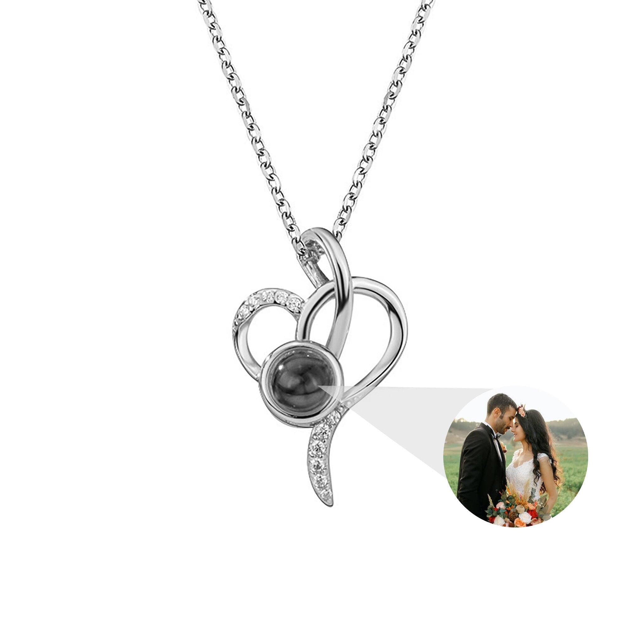 customizable Love photos Projection Necklace Pendant