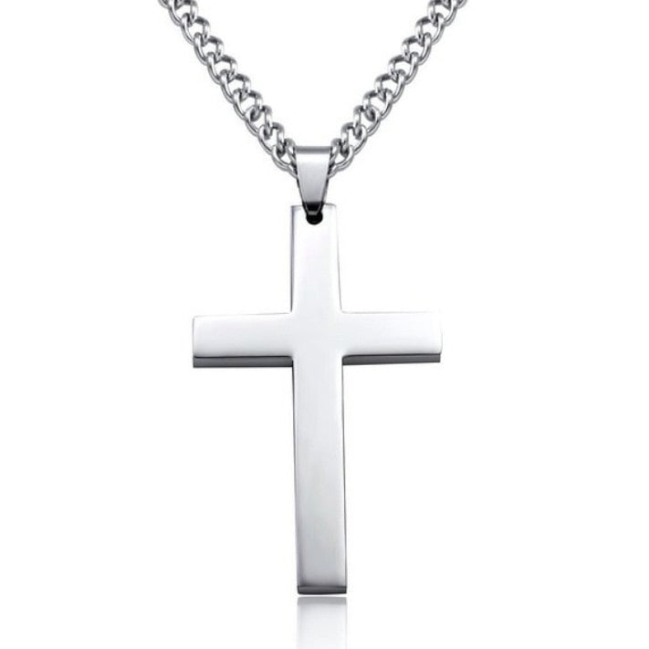 Geometry Interlocking Square Triangle Male Pendant Stacking Streetwear Necklace