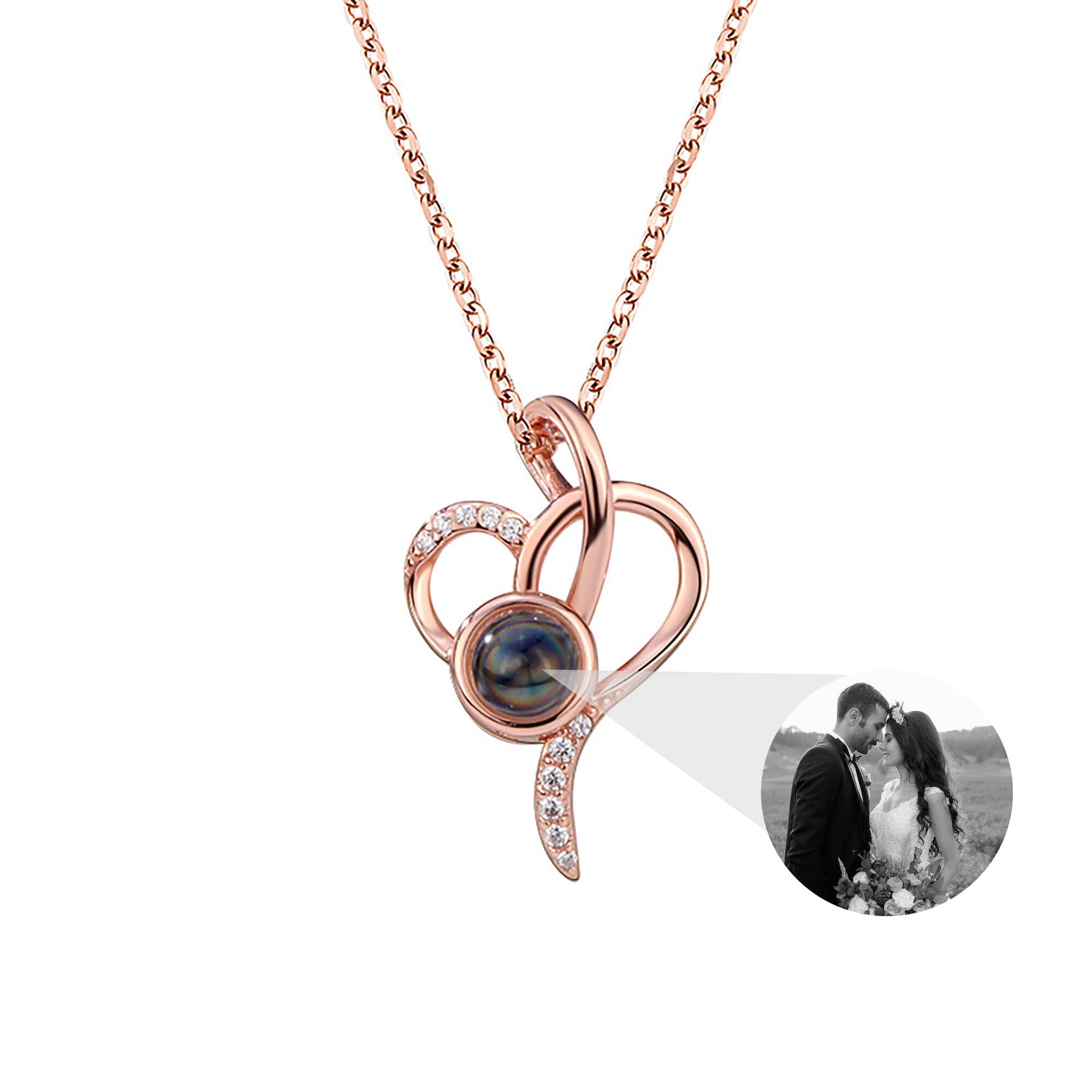customizable Love photos Projection Necklace Pendant