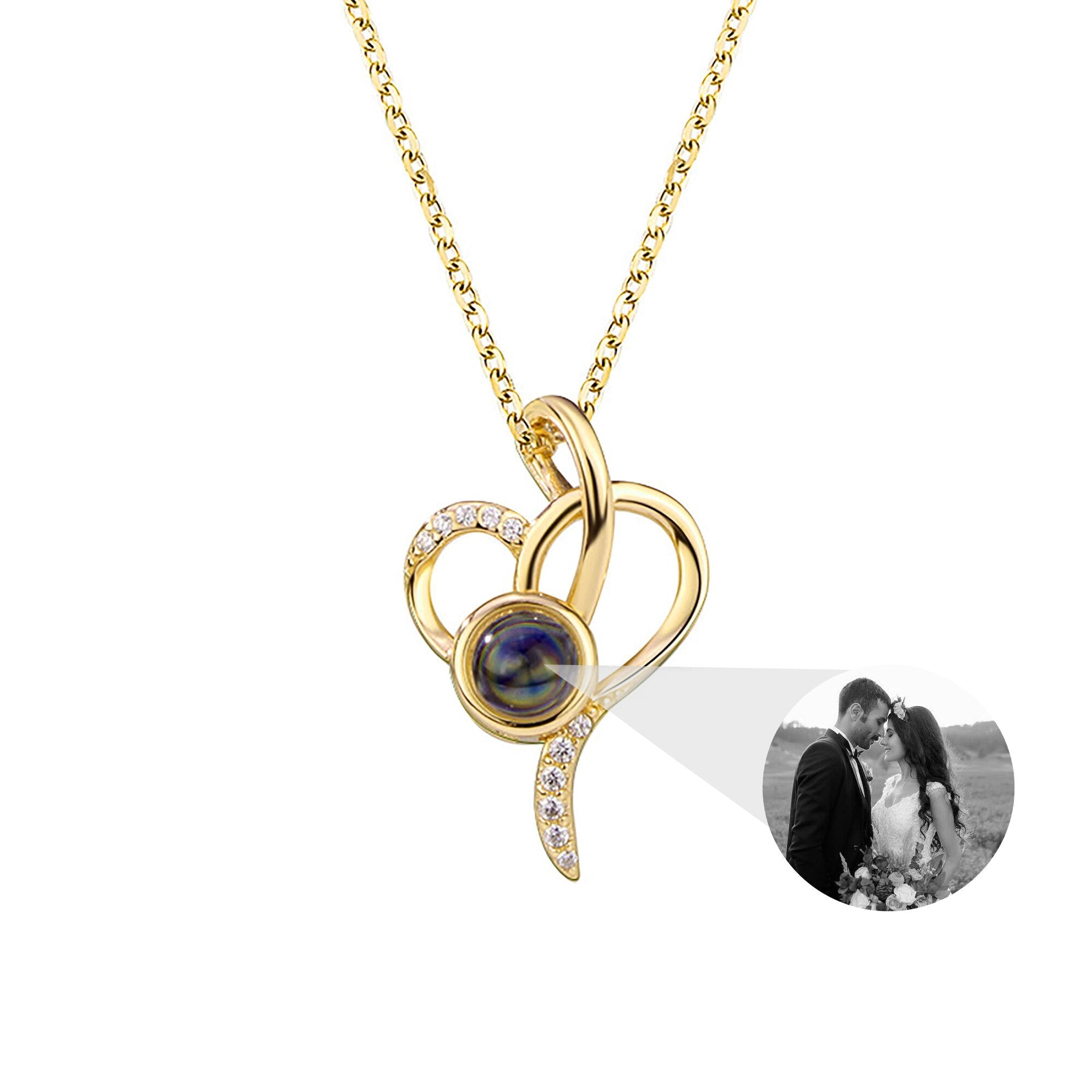 customizable Love photos Projection Necklace Pendant