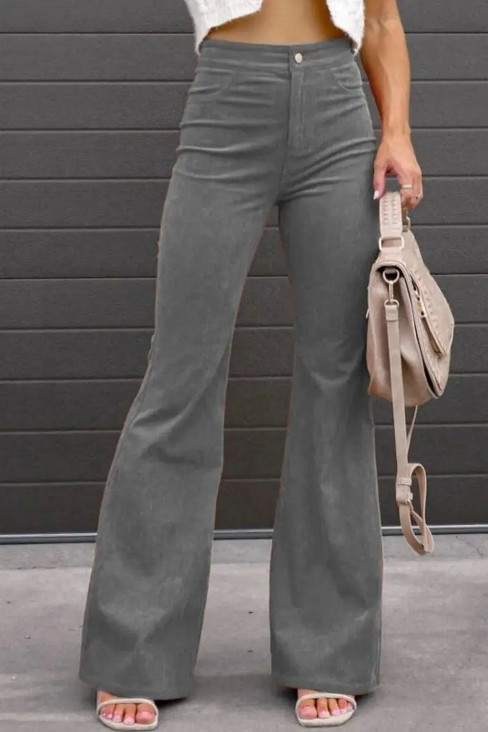 Plus Size High Waist Bootcut Pants