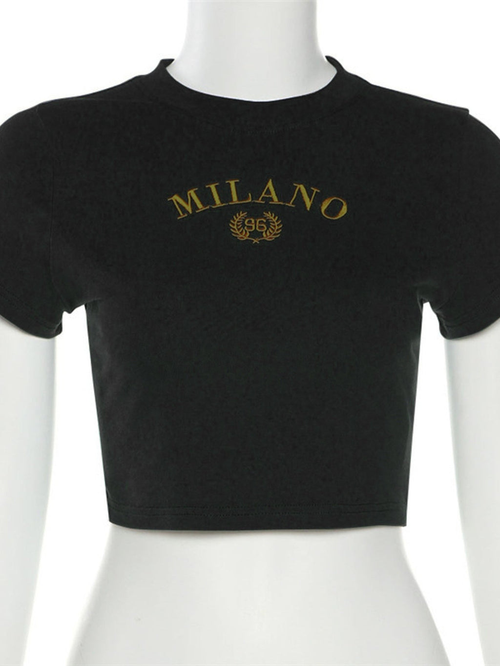 Milano Embroidered Cropped T Shirt