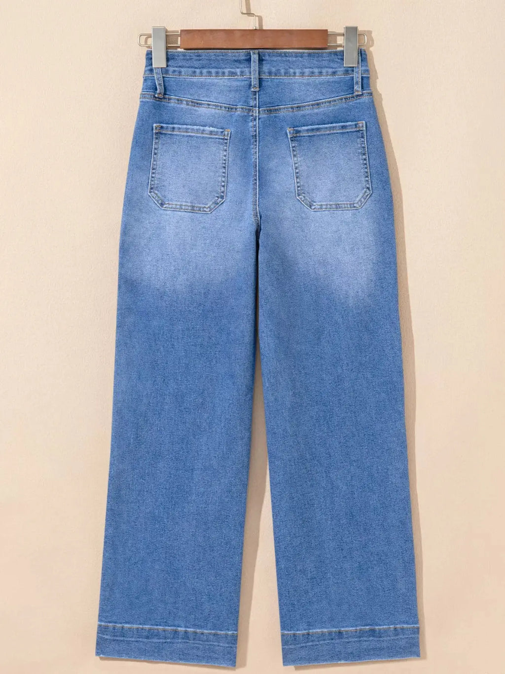 High Waisted Wide Leg Flare Jeans