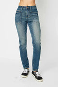 Plus Size High Waist Skinny Judy Blue Jeans