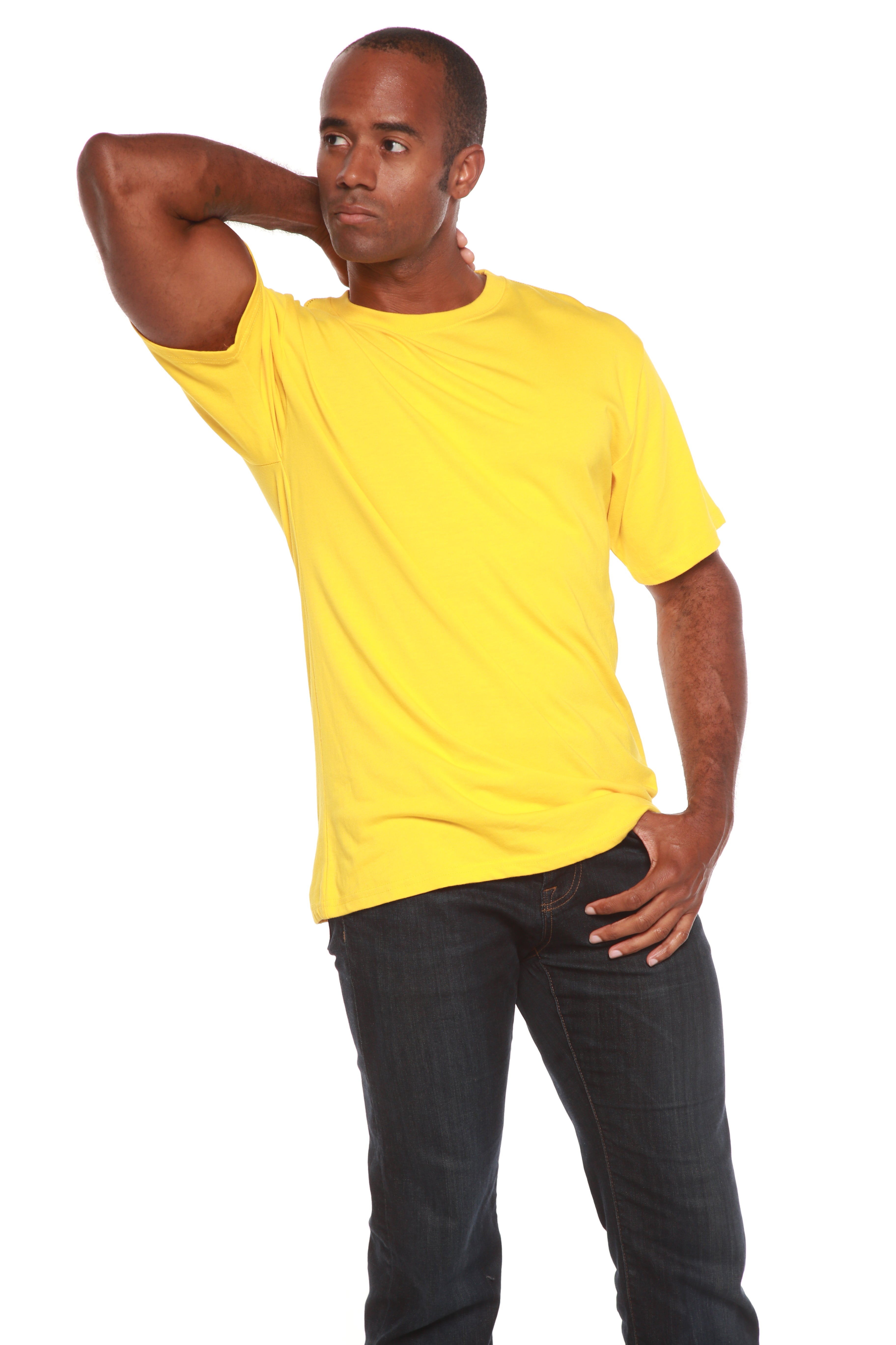 Custom Printed Men's Bamboo Viscose/Organic Cotton Short Sleeve T-Shirt