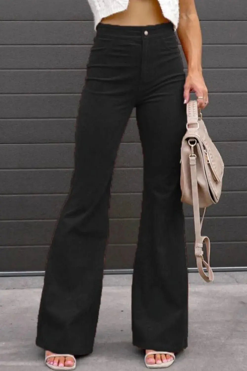 Plus Size High Waist Bootcut Pants