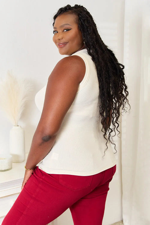 Basic Bae Full Size Round Neck Sleeveless Women's Tank Top