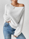 Honey Long Sleeve One Shoulder Sweater