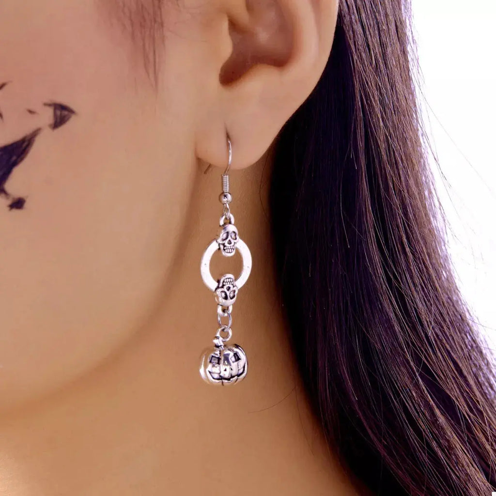 Pumpkin Halloween Dangle Earrings