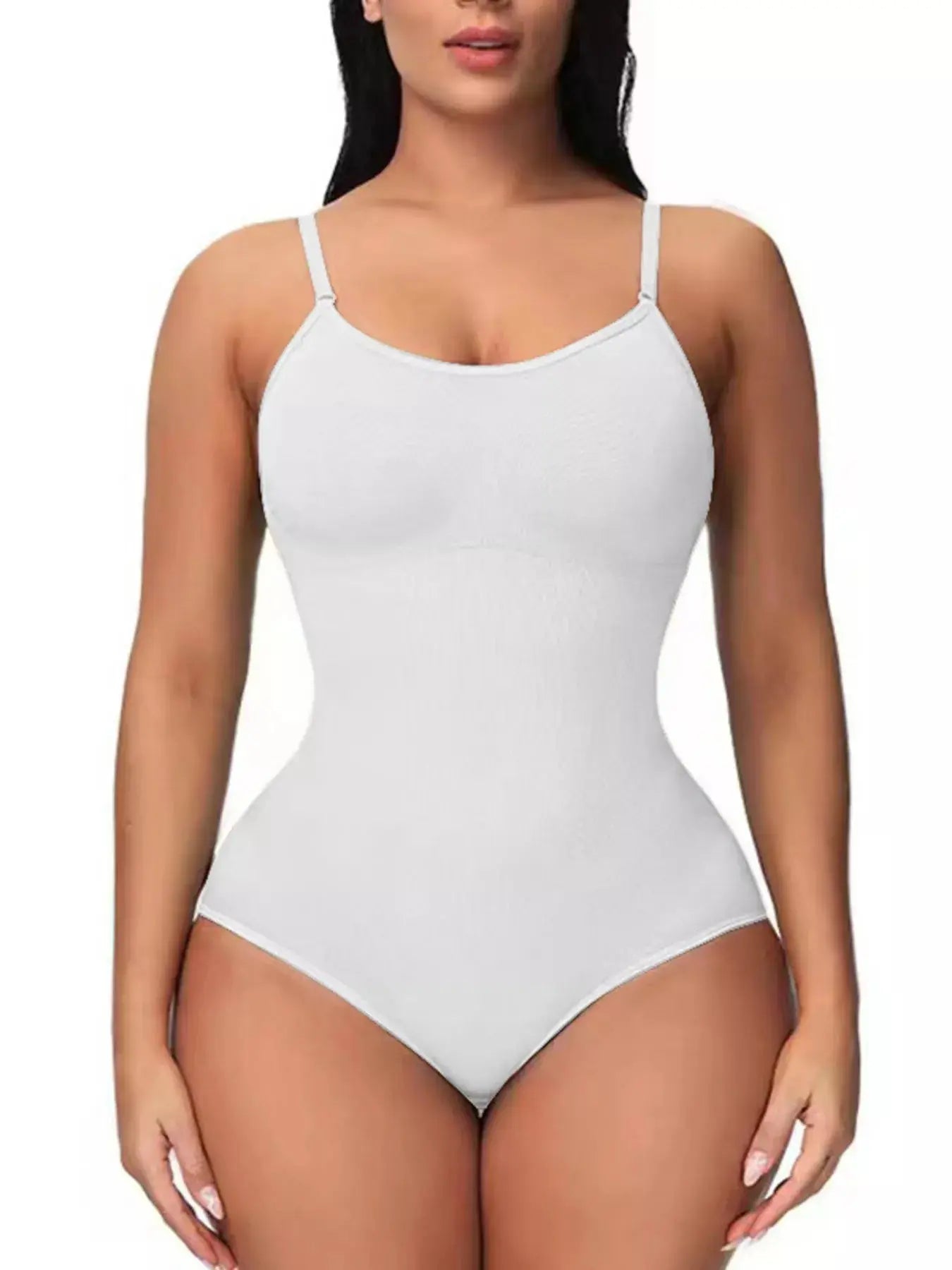 Full Size Shaping Scoop Neck Seamless Bodysuit